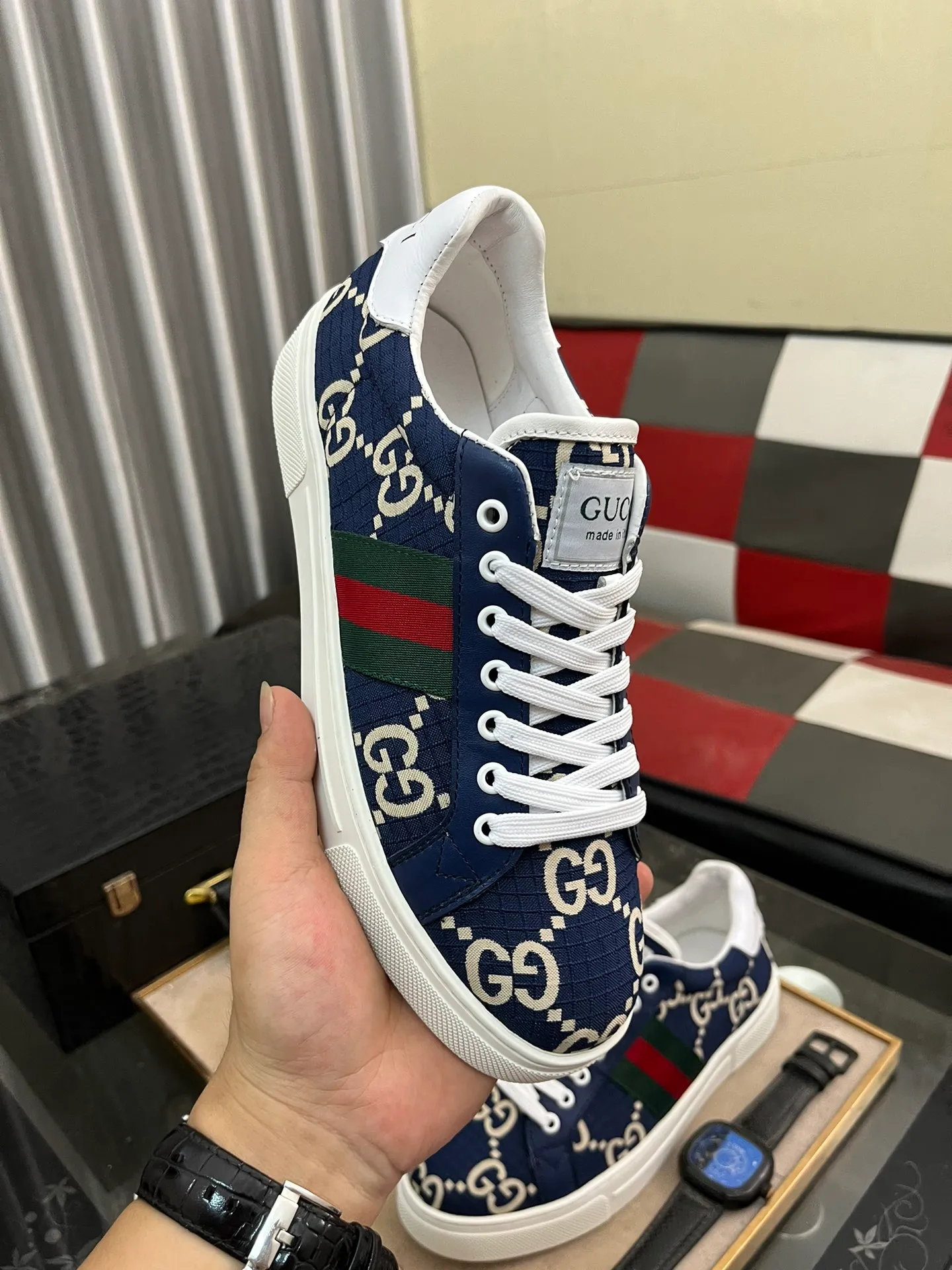 Men's men's shoes💰380⌚️⌚️" GUCCI" New official website • Same style latest • Hot style casual shoes, top brand [seduce] luxury ~ purchasing agency, top ~ quality. Products sold at the counter [Qiang] The original fabric adopts 3D printing technology ➕ Comfortable sheepskin lining, available in 38-443️⃣ colors